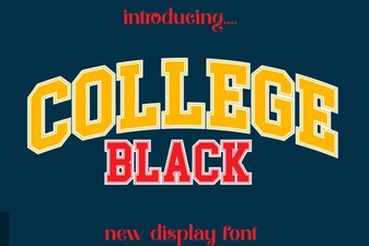Sans Serif College Fonts for Designs