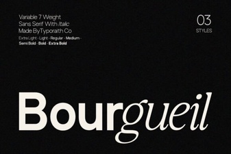 Bourgueil Font: a Distinctive Creative Design Tool