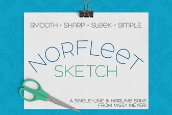 Creative Projects with the Norfleet Single Line Sketch Font
